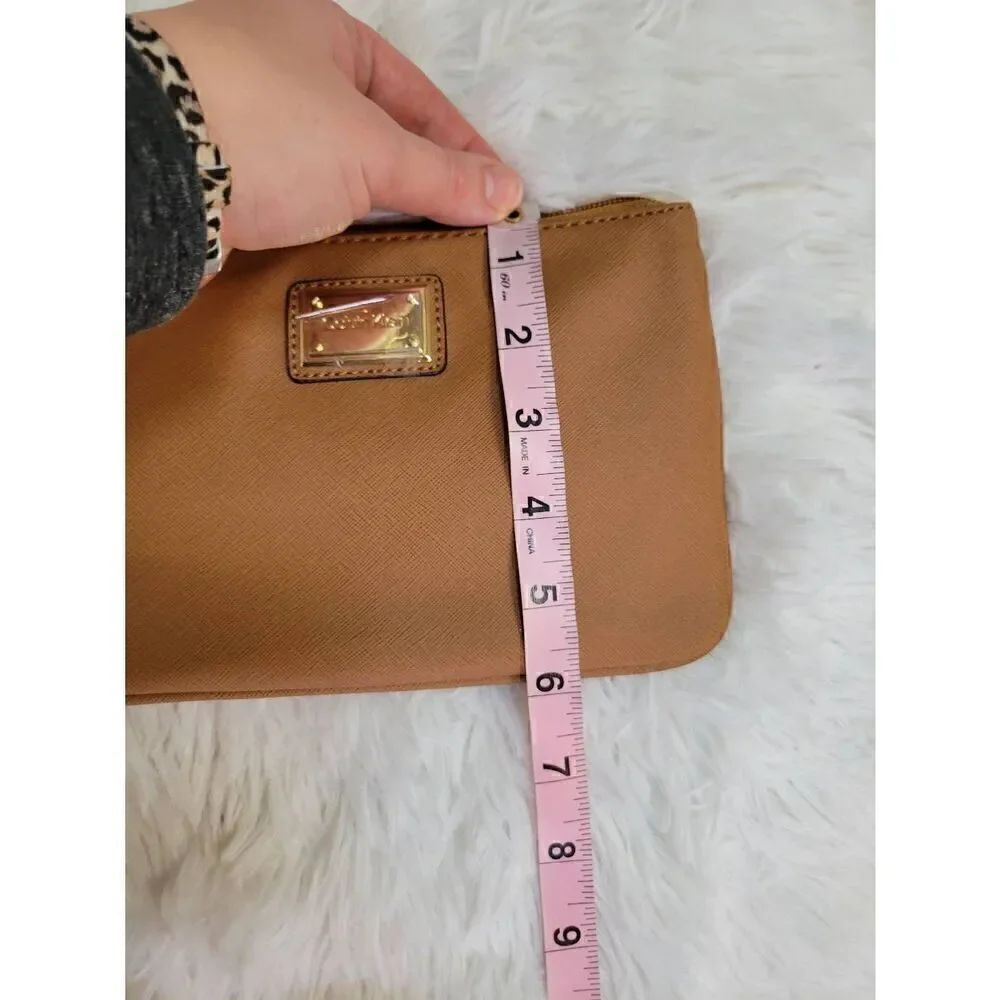 Calvin Klein Small 9x6 Brown Travel Bag Makeup Bag Clutch New